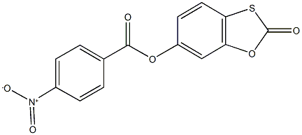 2-oxo-1,3-benzoxathiol-6-yl 4-nitrobenzoate 化学構造式