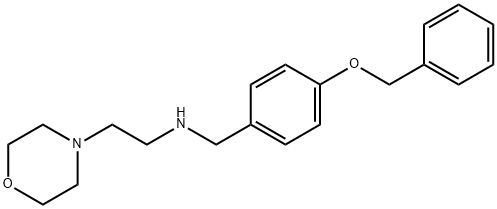 N-[4-(benzyloxy)benzyl]-N-[2-(4-morpholinyl)ethyl]amine 结构式