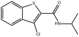 3-chloro-N-isopropyl-1-benzothiophene-2-carboxamide 化学構造式