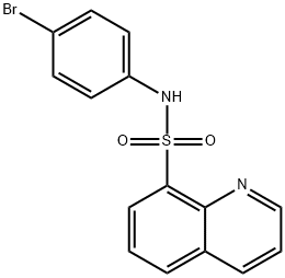 N-(4-bromophenyl)-8-quinolinesulfonamide 结构式