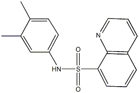 N-(3,4-dimethylphenyl)-8-quinolinesulfonamide Structure