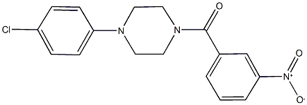 1-(4-chlorophenyl)-4-{3-nitrobenzoyl}piperazine Structure