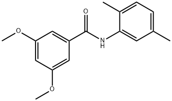 N-(2,5-dimethylphenyl)-3,5-dimethoxybenzamide 化学構造式