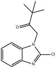 1-(2-chloro-1H-benzimidazol-1-yl)-3,3-dimethyl-2-butanone Struktur