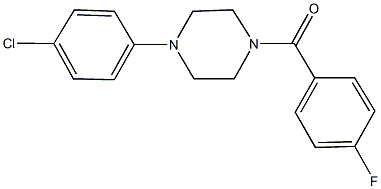 1-(4-chlorophenyl)-4-(4-fluorobenzoyl)piperazine 结构式