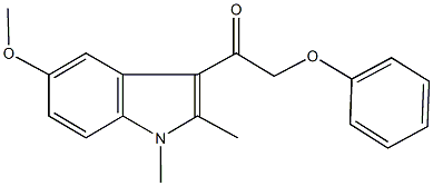 1-(5-methoxy-1,2-dimethyl-1H-indol-3-yl)-2-phenoxyethanone Structure