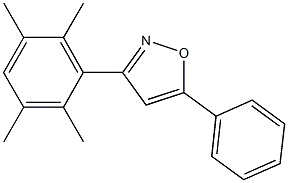 5-phenyl-3-(2,3,5,6-tetramethylphenyl)isoxazole 化学構造式