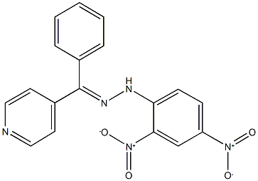 phenyl(4-pyridinyl)methanone {2,4-bisnitrophenyl}hydrazone Struktur
