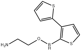 2-aminoethyl di(2-thienyl)borinate 化学構造式