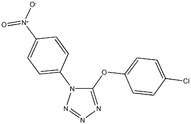 5-(4-chlorophenoxy)-1-{4-nitrophenyl}-1H-tetraazole,291535-02-9,结构式