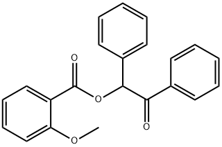 2-oxo-1,2-diphenylethyl 2-methoxybenzoate 化学構造式