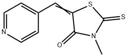 3-methyl-5-(4-pyridinylmethylene)-2-thioxo-1,3-thiazolidin-4-one Struktur