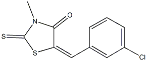 5-(3-chlorobenzylidene)-3-methyl-2-thioxo-1,3-thiazolidin-4-one,292026-01-8,结构式