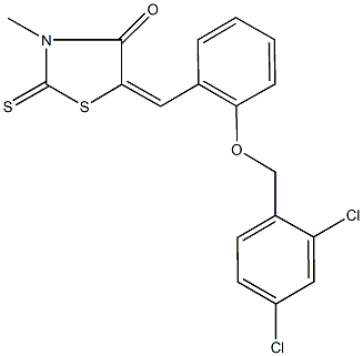 5-{2-[(2,4-dichlorobenzyl)oxy]benzylidene}-3-methyl-2-thioxo-1,3-thiazolidin-4-one|