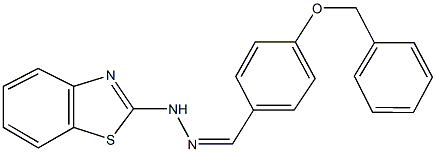 4-(benzyloxy)benzaldehyde 1,3-benzothiazol-2-ylhydrazone|