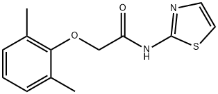 2-(2,6-dimethylphenoxy)-N-(1,3-thiazol-2-yl)acetamide Struktur