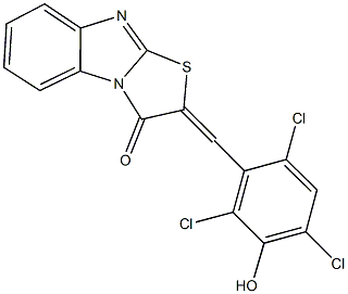 292168-07-1 2-(2,4,6-trichloro-3-hydroxybenzylidene)[1,3]thiazolo[3,2-a]benzimidazol-3(2H)-one