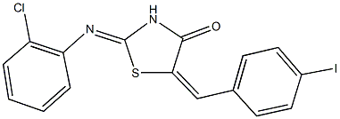 292169-08-5 2-[(2-chlorophenyl)imino]-5-(4-iodobenzylidene)-1,3-thiazolidin-4-one