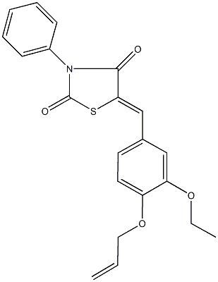 292172-86-2 5-[4-(allyloxy)-3-ethoxybenzylidene]-3-phenyl-1,3-thiazolidine-2,4-dione