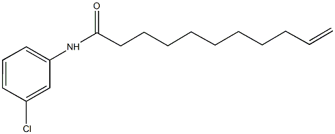 N-(3-chlorophenyl)-10-undecenamide 结构式
