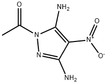 1-acetyl-3,5-diamino-4-nitro-1H-pyrazole Structure