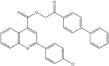 292612-58-9 2-[1,1'-biphenyl]-4-yl-2-oxoethyl 2-(4-chlorophenyl)-4-quinolinecarboxylate