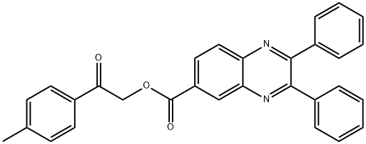 292612-76-1 2-(4-methylphenyl)-2-oxoethyl 2,3-diphenyl-6-quinoxalinecarboxylate