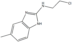 N-(2-chloroethyl)-5-methyl-1H-benzimidazol-2-amine 结构式