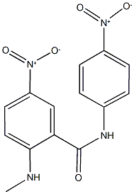 5-nitro-N-{4-nitrophenyl}-2-(methylamino)benzamide Structure