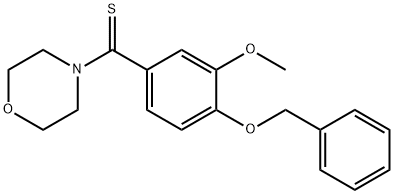 4-[4-(benzyloxy)-3-methoxybenzothioyl]morpholine Structure