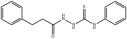 N-phenyl-2-(3-phenylpropanoyl)hydrazinecarbothioamide Struktur