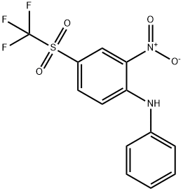 2-nitro-N-phenyl-4-[(trifluoromethyl)sulfonyl]aniline Structure