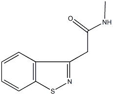 2-(1,2-benzisothiazol-3-yl)-N-methylacetamide Structure