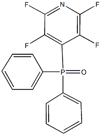 diphenyl(2,3,5,6-tetrafluoro-4-pyridinyl)phosphine oxide Struktur