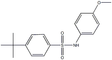 4-tert-butyl-N-(4-methoxyphenyl)benzenesulfonamide,292867-21-1,结构式