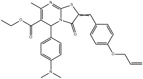 ethyl 2-[4-(allyloxy)benzylidene]-5-[4-(dimethylamino)phenyl]-7-methyl-3-oxo-2,3-dihydro-5H-[1,3]thiazolo[3,2-a]pyrimidine-6-carboxylate|