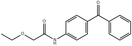 N-(4-benzoylphenyl)-2-ethoxyacetamide 化学構造式