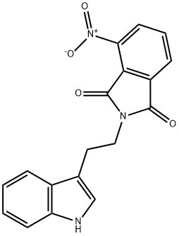 4-nitro-2-[2-(1H-indol-3-yl)ethyl]-1H-isoindole-1,3(2H)-dione Structure