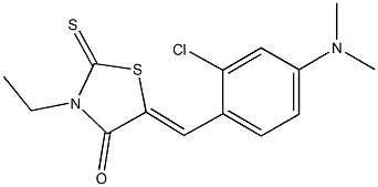 293325-51-6 5-[2-chloro-4-(dimethylamino)benzylidene]-3-ethyl-2-thioxo-1,3-thiazolidin-4-one