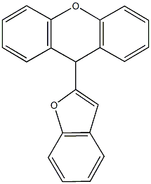 9-(1-benzofuran-2-yl)-9H-xanthene Struktur