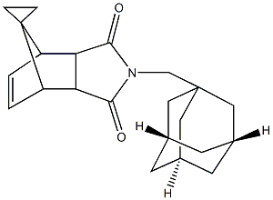 4-(1-adamantylmethyl)-spiro[4-azatricyclo[5.2.1.0~2,6~]dec[8]ene-10.1'-cyclopropane]-3,5-dione Structure