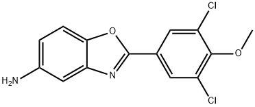 2-(3,5-dichloro-4-methoxyphenyl)-1,3-benzoxazol-5-amine 化学構造式