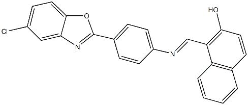 293760-21-1 1-({[4-(5-chloro-1,3-benzoxazol-2-yl)phenyl]imino}methyl)-2-naphthol