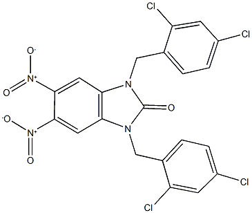 293760-60-8 1,3-bis(2,4-dichlorobenzyl)-5,6-dinitro-1,3-dihydro-2H-benzimidazol-2-one