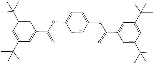 4-[(3,5-ditert-butylbenzoyl)oxy]phenyl 3,5-ditert-butylbenzoate 结构式