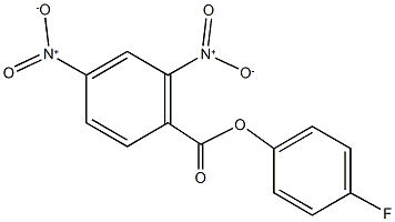 4-fluorophenyl 2,4-dinitrobenzoate Struktur