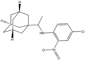 N-[1-(1-adamantyl)ethyl]-4-chloro-2-nitroaniline Structure