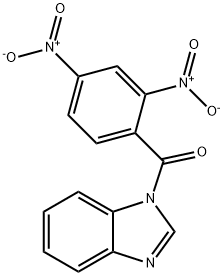 1-{2,4-bisnitrobenzoyl}-1H-benzimidazole Struktur