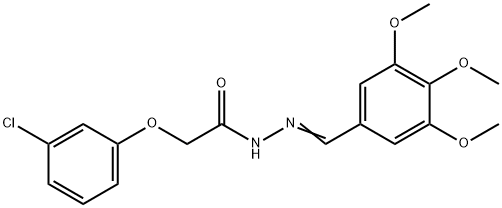 294649-84-6 2-(3-chlorophenoxy)-N'-(3,4,5-trimethoxybenzylidene)acetohydrazide