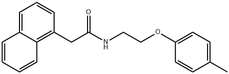 N-[2-(4-methylphenoxy)ethyl]-2-(1-naphthyl)acetamide Structure